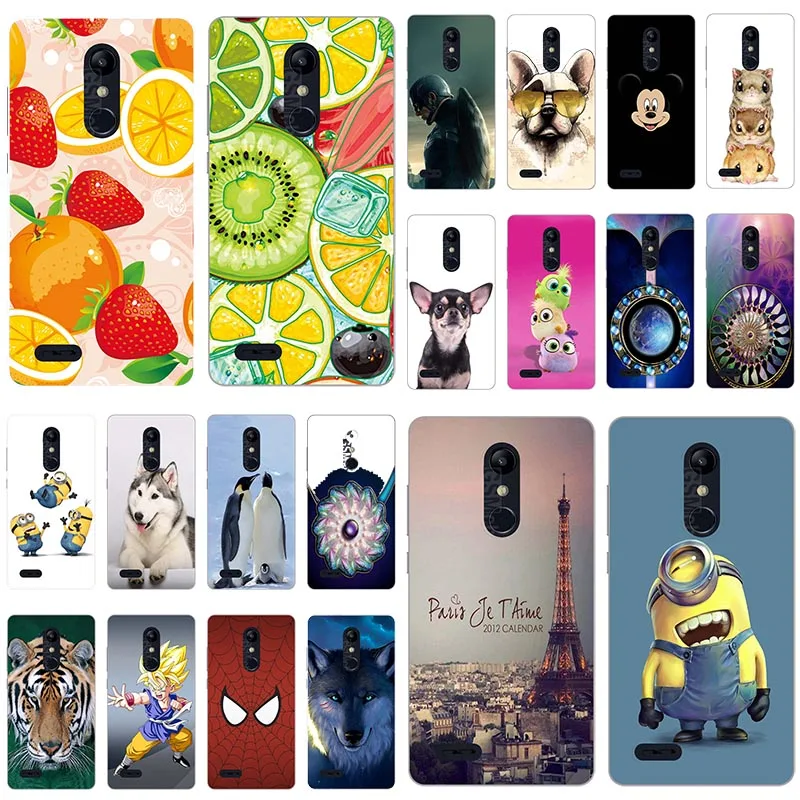 Мягкая искусственная кожа для LG K11 K10 2018 Plus 5 3 &quotчехол с рисунком HD Роза волк