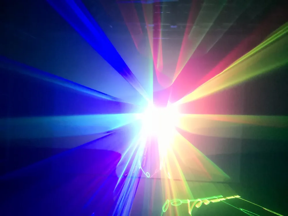 

Four Lens Strong RGBY Laser Show System Stage Disco Party christmas decoration Laser lights DMX DJ equipment project 500meters