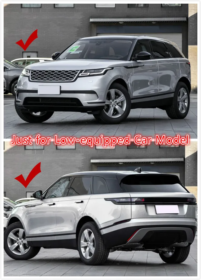 Для низкого оборудования! Для Land Rover Range Rover Velar внешняя стальная матовая Передняя Накладка на решетку 1