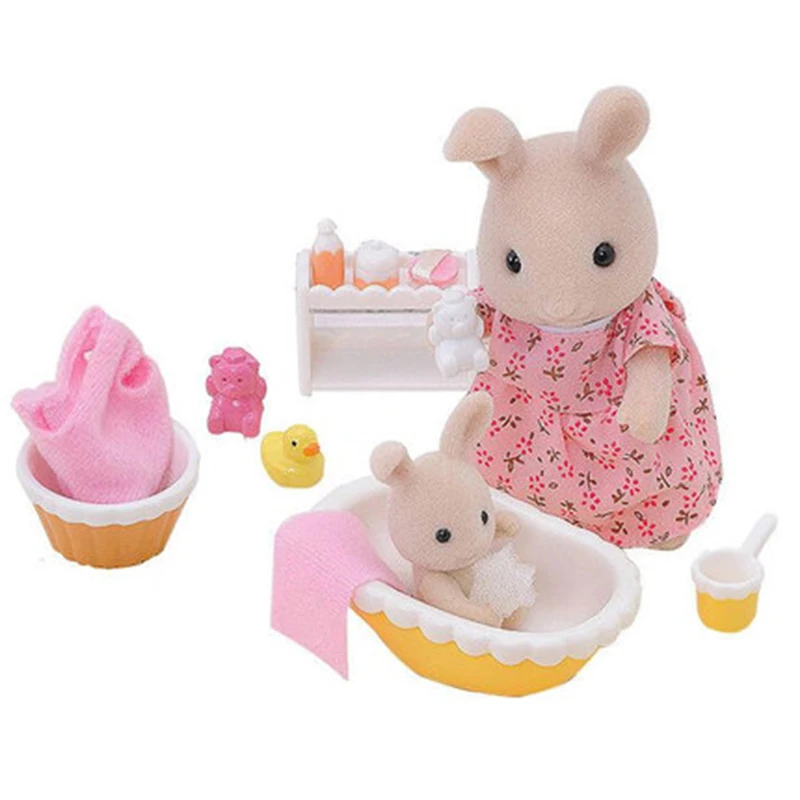 Sylvanian Families Набор для игры в кукольный домик мамы и ребенка w/2 фигурки аксессуары