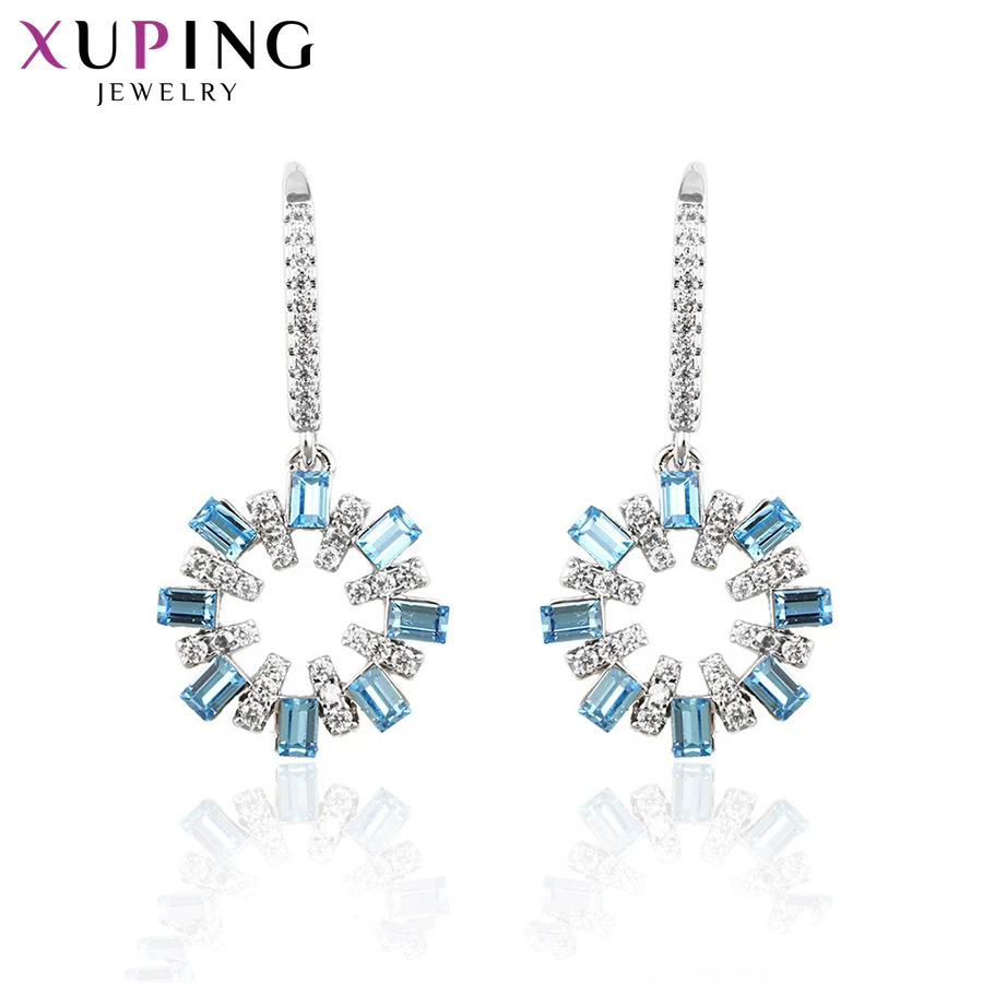 11 Xuping оригинальные серьги с кристаллами в форме цветка от Swarovski модные ювелирные