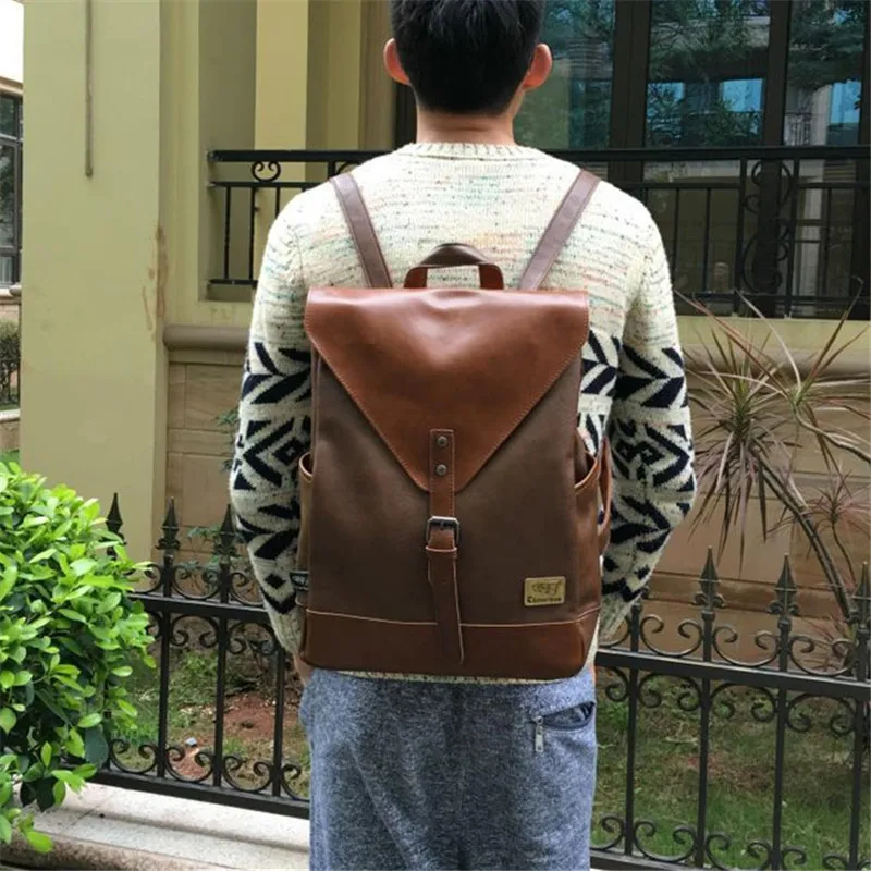 Лидер продаж! Женская мода мужской рюкзак для путешествий рюкзак mochilas школьная мужская кожаная деловая сумка большая сумка для ноутбука сумка для покупок дорожная сумка