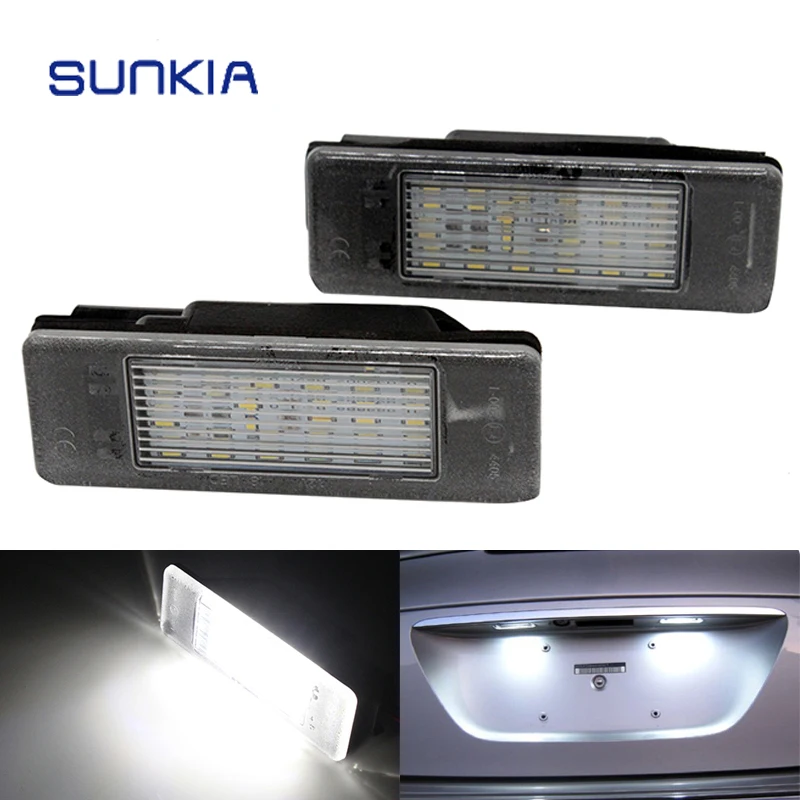 Автомобильная светодиодная лампа для номерного знака SUNKIA 2 шт./компл. 12 В