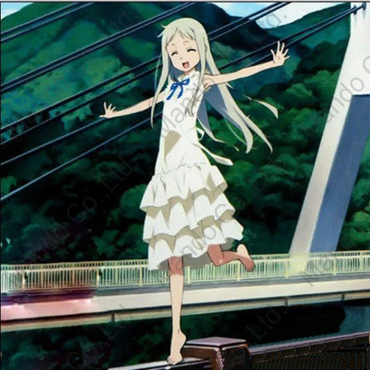 Аниме Anohana Menma Honma Meiko косплей костюм мы все еще не знаем название цветка увидели в