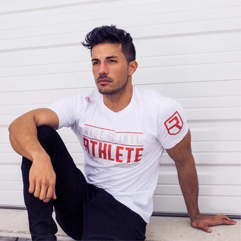

Summer new sports suit with short sleeves for men with short