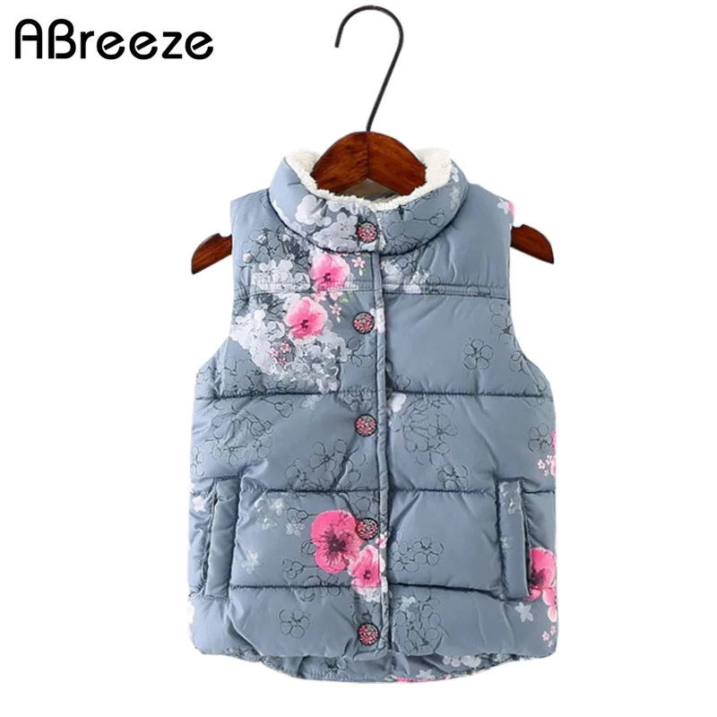 Abreeze/осенне зимние детские жилеты на возраст от 2 до 6 лет Детский жилет с
