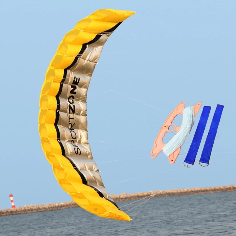 2.5m Parachute Dual Line Stunt Kite Software Beach Nylon Sport Travel Paragliding Kitesurf Outdoor Toy For Adult | Игрушки и хобби