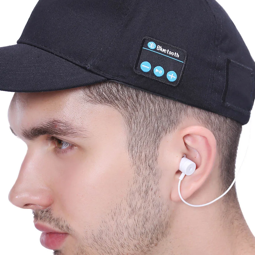 Модная повседневная мужская и женская Bluetooth шапка для спортивных занятий на свежем воздухе бейсболка звонки, музыка козырек сплошной цвет простая повседневная шапка