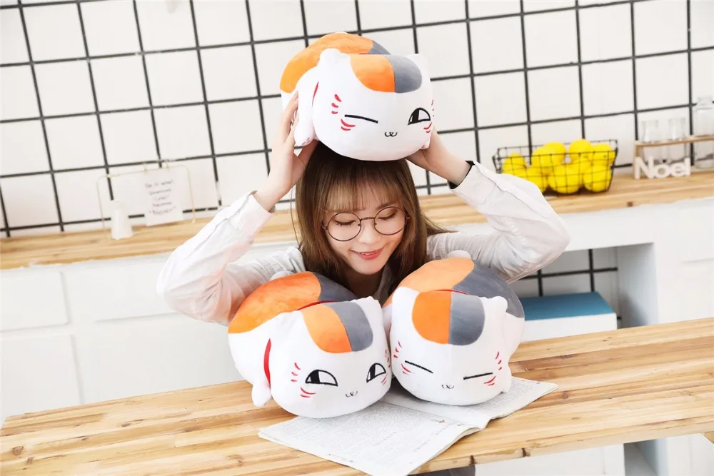 30 см горячая Распродажа аниме Natsume Yuujinchou кошка учительница плюшевая кошка плюшевые игрушки подарок для детей кошка плюшевая фигурка Подушка