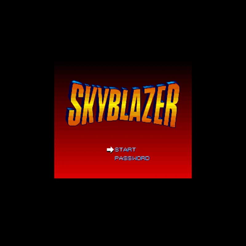Sky Blazer 16 bit большая серая игровая карта для игрового игрока NTSC Прямая поставка |