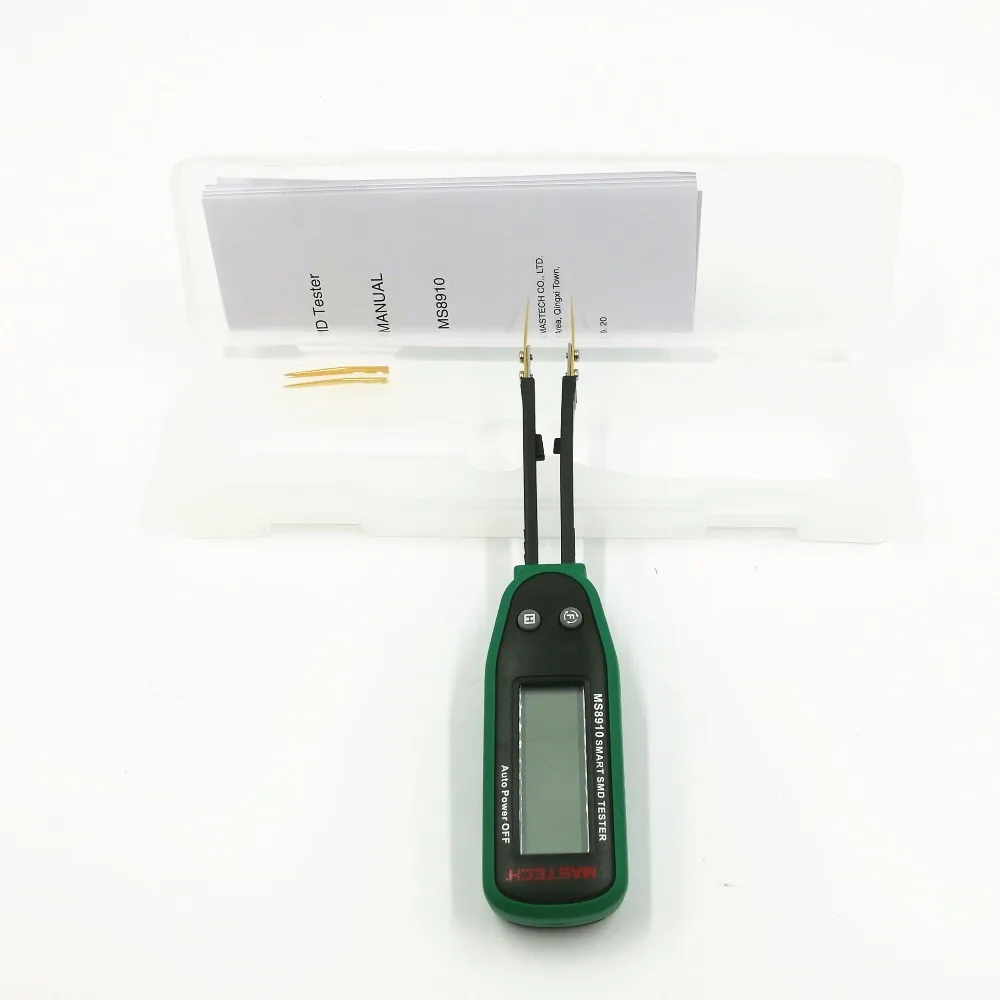 Высокое качество Смарт SMD тестер измеритель емкости мультиметр MS8910, 3000 отсчетов ЖК-дисплей, автоматическое сканирование, Автоматический диапазон