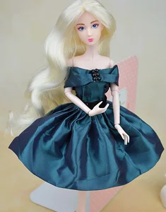 Аксессуары для куклы BB BBI00519, длинное короткое вечернее маленькое сексуальное платье синего и розового цветов, на выбор, аксессуары для одежды