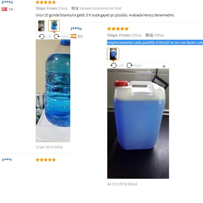 Автомобильный очиститель для окон Очищающий лобовое стекло моющий Effervescent