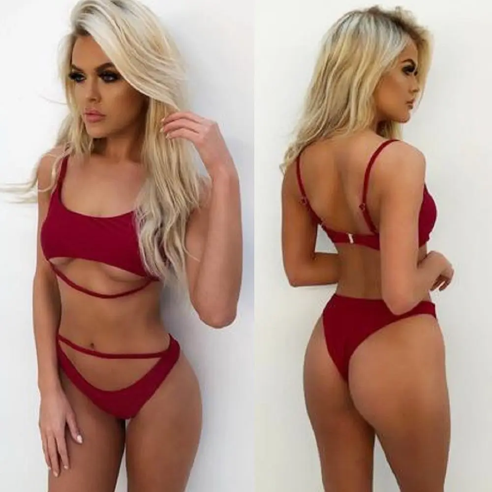 2018 новый комплект бикини Для женщин Монокини Купальники купальник бюстгальтер с