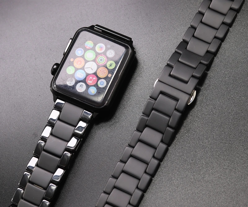 Ntyle керамический Пескоструйный матовый спортивный ремешок для часов Apple Watch 42 мм 38 мм 40 мм Apple Watch Series3 4 44 мм матовый ремешок