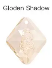 Golden shadow 5 квадратная форма pcs кристалл кулон K9 Стекло Стразы свободные бусины для самостоятельного изготовления серьги. Ожерелье - Цвет: Golden shadow