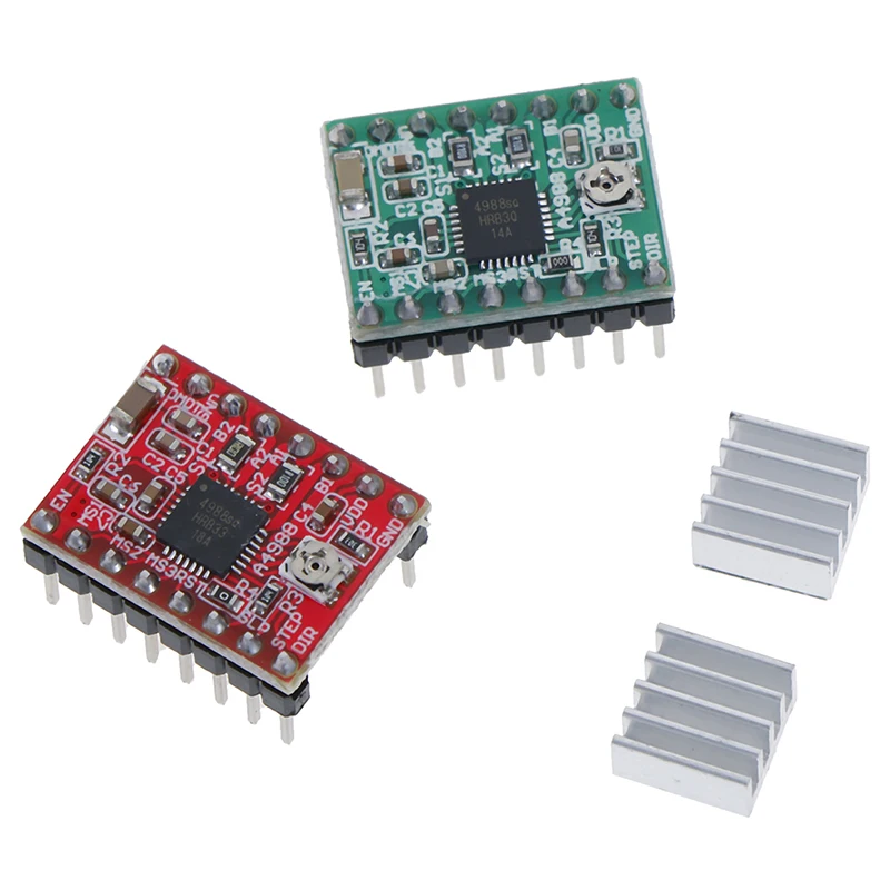 Reprap 4 сменные печатные платы A4988 Ramps + 1 шт. радиатор для 3D-принтера Stepstick детали