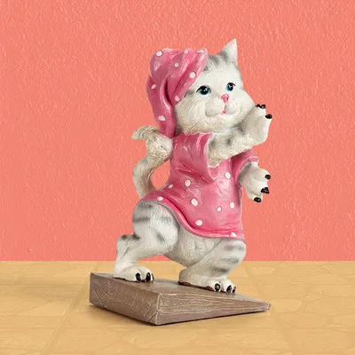1 Piece Cat Животные дверные стопоры собака и кошка дверные концы книжные украшения защита окружающей среды смола ручная роспись креативный подарок - Цвет: 1 Piece Cat