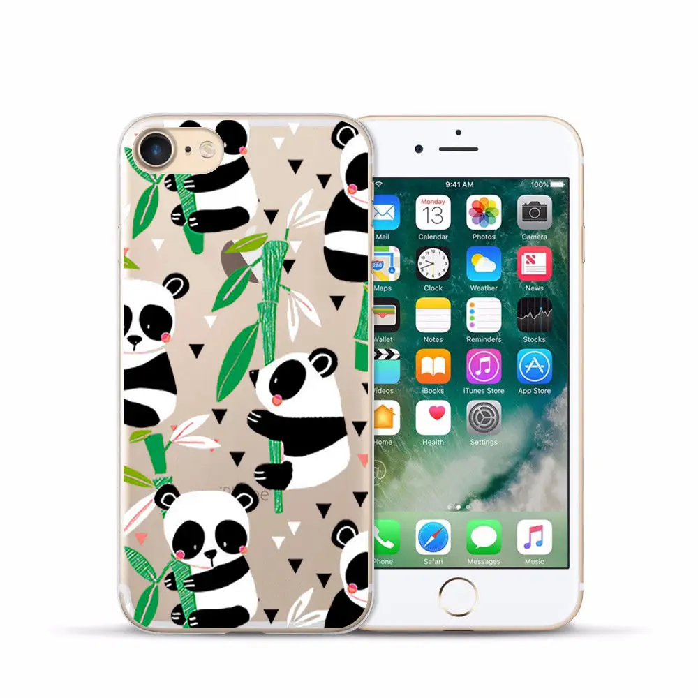 Transparent Silicone Case for Iphone 7 Soft TPU Cover 4S 5C 5S SE 6s 6 PLUS 8 plus X XS XR MAX Fundas |