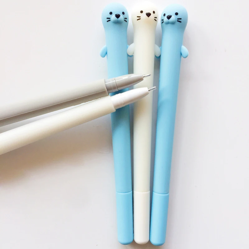 1 шт. каваи ручки выдра животных гелевая ручка подпись офисные и школьные