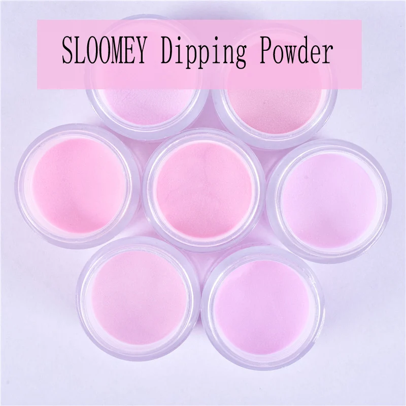 Sloomey Dip порошок Набор для полировки ногтей блестящая голографическая маникюр 10 г дизайн ногтей натуральный быстрый сухой хром пигмент окуня порошок