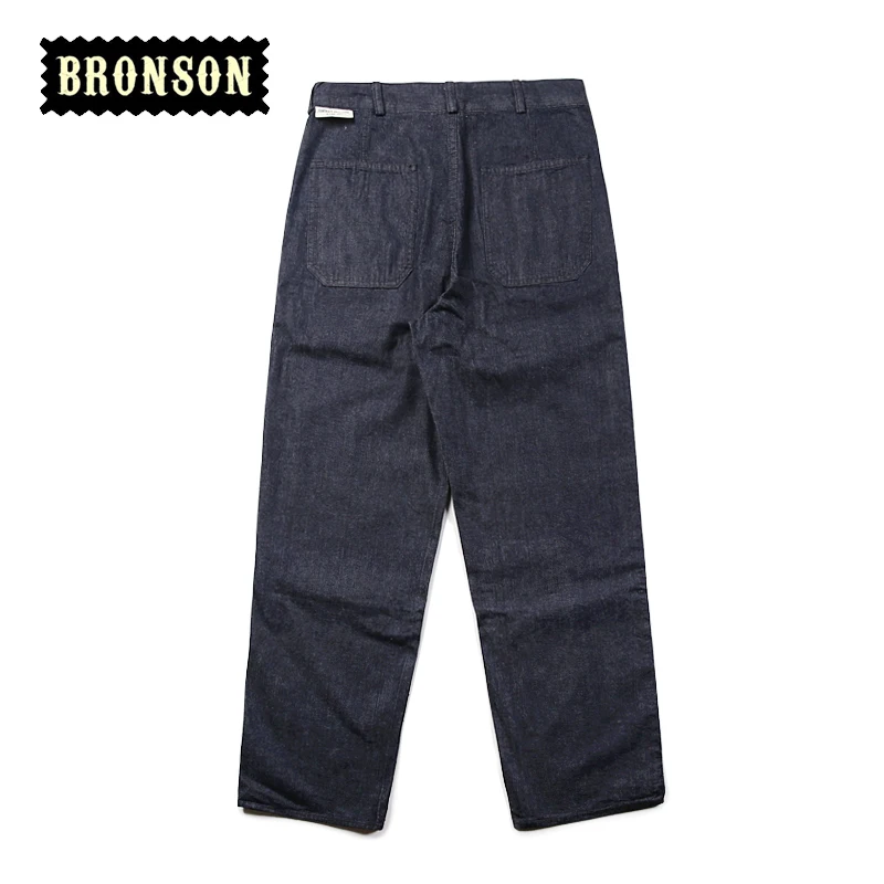 9 унций повседневные Прямые Штаны с высокой талией мужские USN штаны винтажные