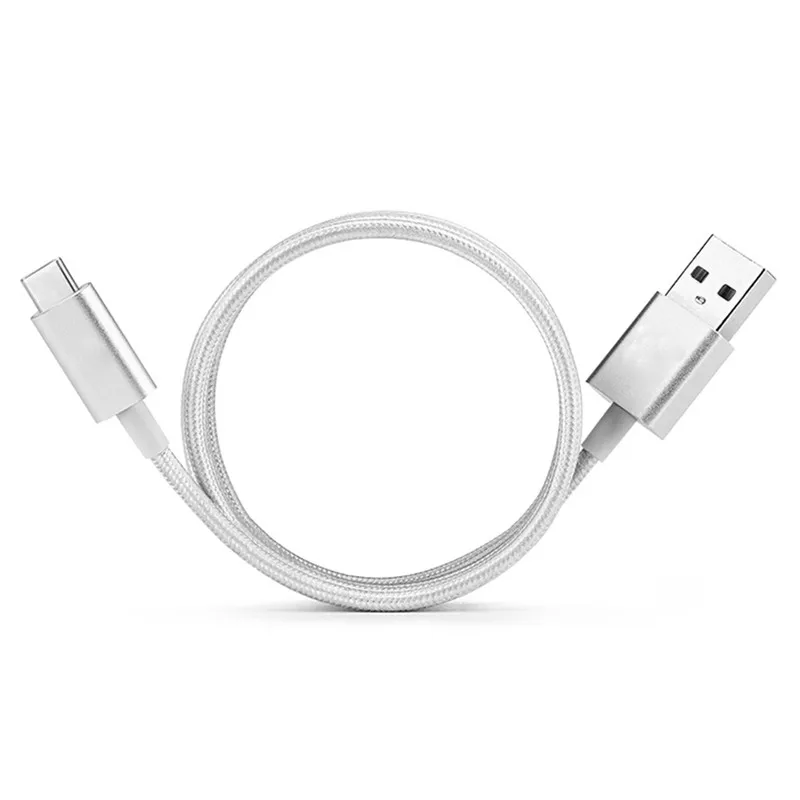 Кабель с разъемом USB Type C нейлоновая оплетка 2A быстрая кабель для зарядки и