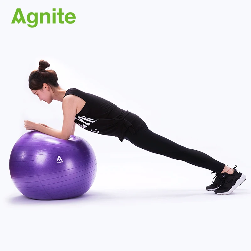 Мяч для йоги Agnite 65 см ПВХ пилатес мяч фитнеса F4172 взрывозащищенный гимнастический - Фото №1