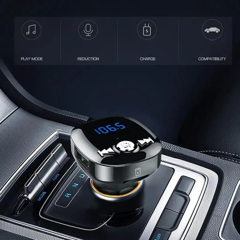 Универсальный BC40 Bluetooth 4 2 fm передатчик Новый беспроводной модулятор