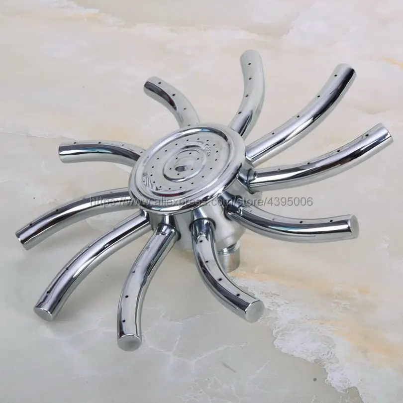 Хромированная насадка для душа верхняя водосберегающий душевой распылитель