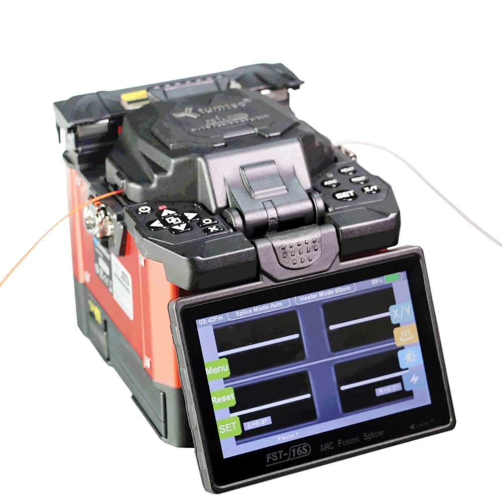 

Tumtec FST-16s 5 inch 500x magnification LCD FTTx fiber optical welding machine optic fusion splicer
