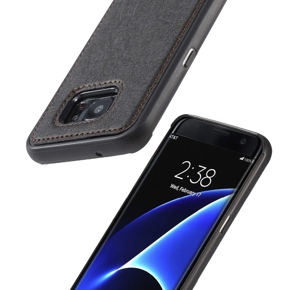 DIY крафт-бумага чехол для телефона Samsung Galaxy S7 S7edge чехлы с ремешком на запястье 5