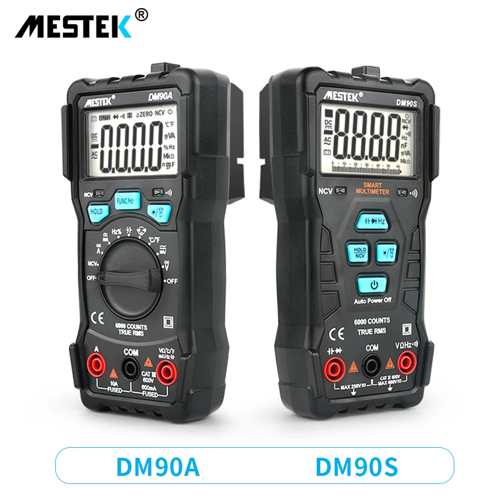 Мультиметр MESTEK DM90A/DM90S умный автоматический измеритель напряжения и