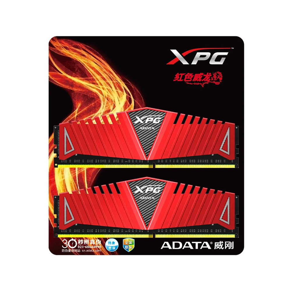 ADATA XPG Z1 PC4 8 Гб 16 Гб DDR4 3000 3200 2666 мгц PC ram Память DIMM 288-pin Настольный ram Внутренняя Память ram 3000 МГц 3200 МГц