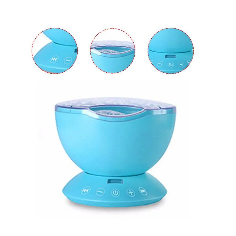

Remote Control Ocean Wave Projector Kids Bedroom Sleep Night Light MP3 Player
