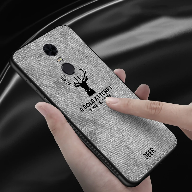 Тканевый чехол для Xiaomi Redmi Note 4X классический тканевый матовый мягкий жесткий Xiomi 4