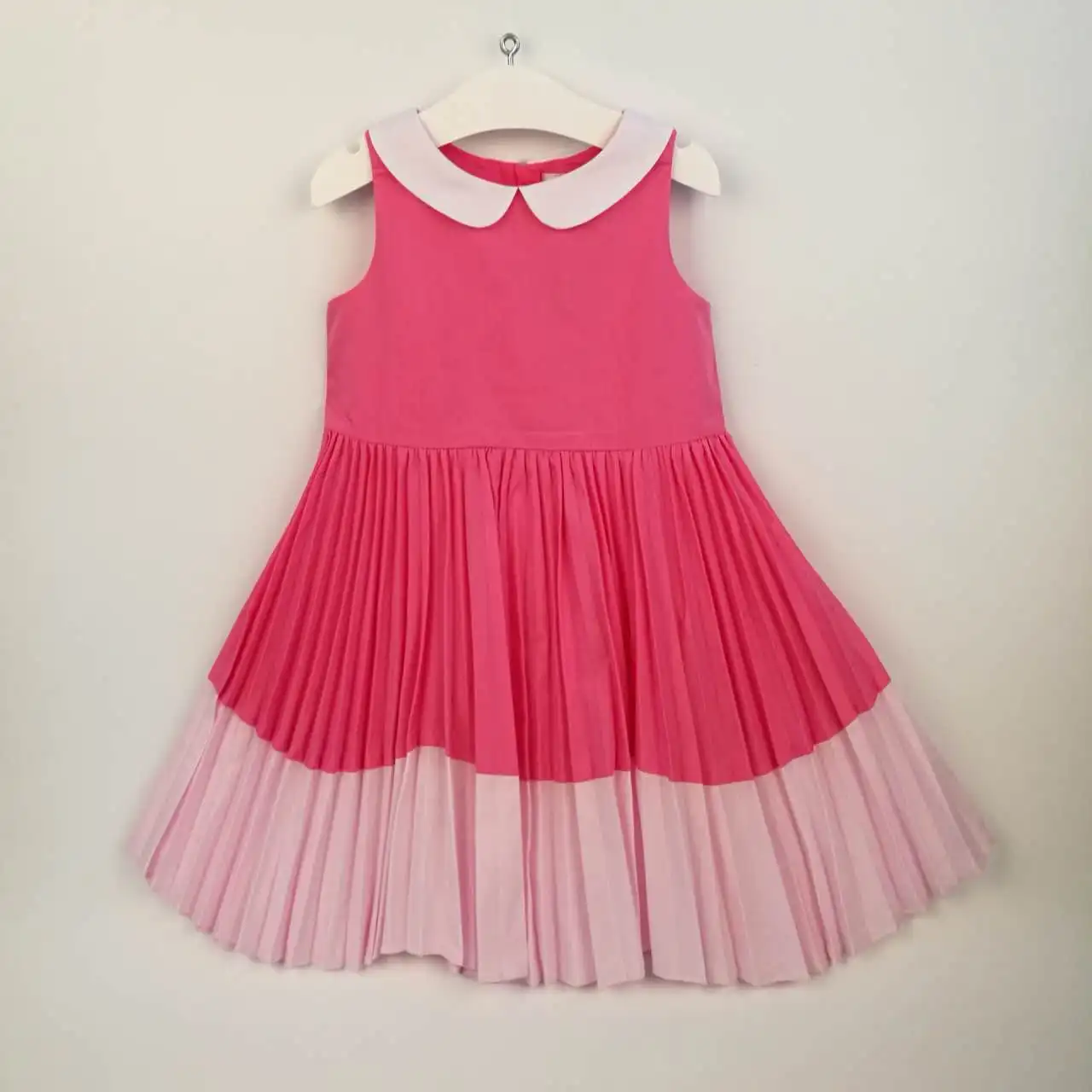 Новинка 2014 года хлопковый розовый жилет принцессы из полиэстера Плиссированное