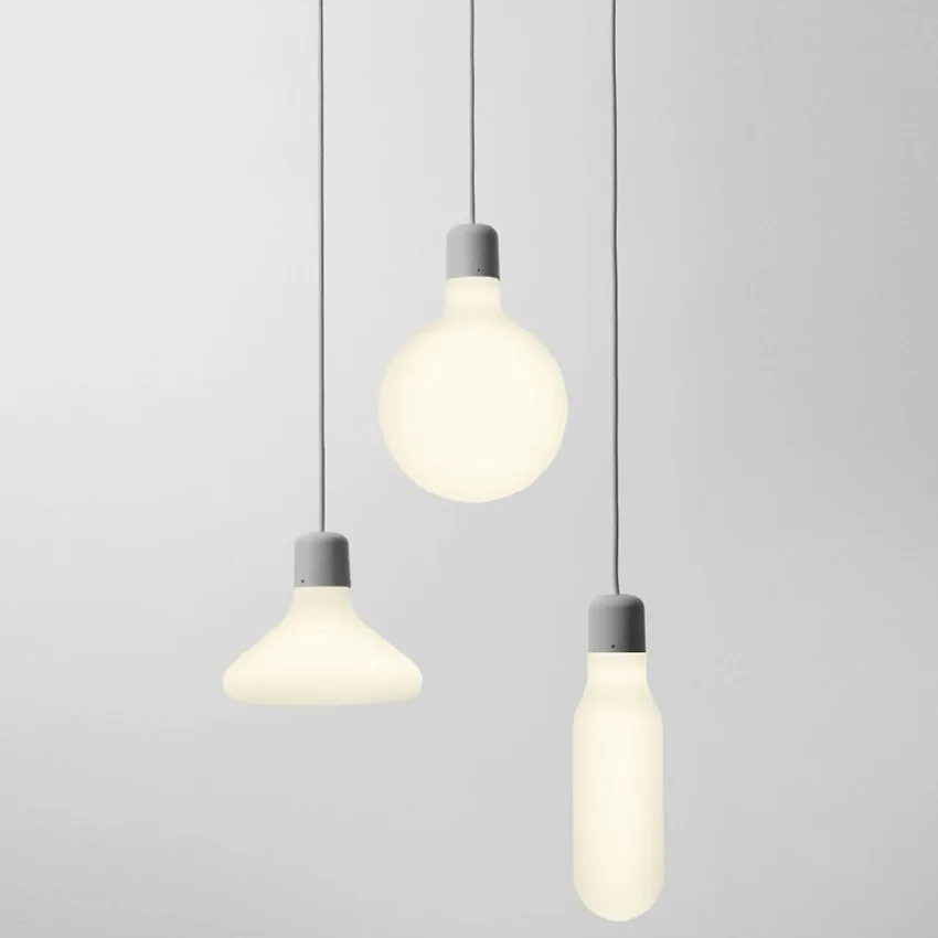 

LukLoy Modern Minimalist Milk White Pendant Light Lamp for Bar Cafe Living Room Loft Lighting Fixture