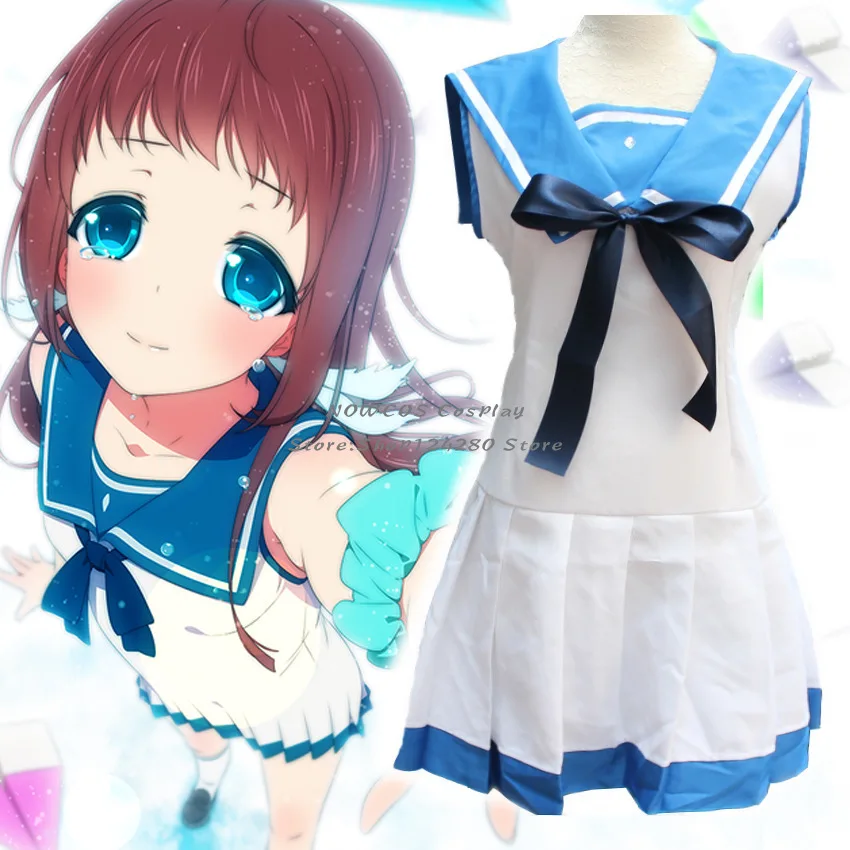 

Школьная форма, матросские Костюмы, аниме Nagi no Asukara, костюмы для косплея, хирадара чисаки/Mukaido Manaka, женское вечернее платье