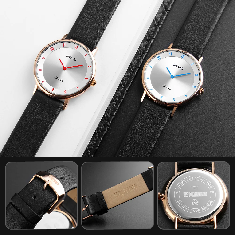 SKMEI новые роскошные золотые часы для мужчин Брендовые мужские ультра тонкий