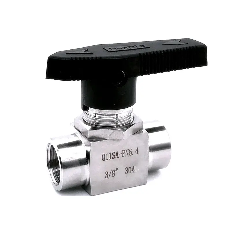 Игольчатый клапан из нержавеющей стали 304 1/8 дюйма 1/4 1/2 Женский SS304 для воды газа