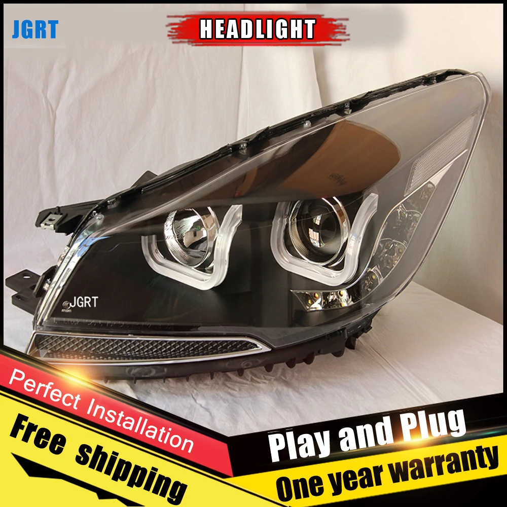 

Car Style LED headlights for Ford escape 2013-2015 for escape head lamp LED DRL Lens Double Beam H7 HID Xenon bi xenon lens