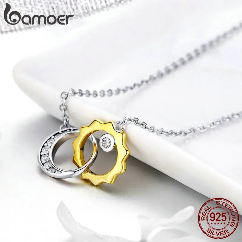 Женское колье-чокер из серебра с Луной и звездами | Украшения аксессуары