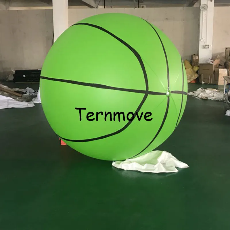 melhor Bola De Basquete Inflável Para Decoração De Balão Com Logotipo Para O Evento Do Esporte De Basquete Inflável Balão De Hélio Para A Publicidade