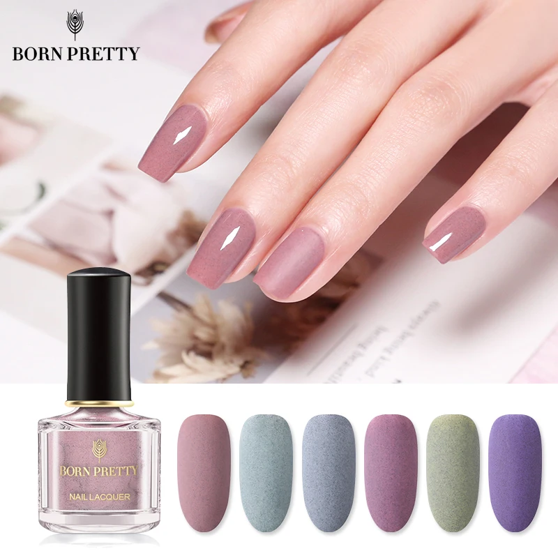 Глянцевый Фиолетовый лак для ногтей BORN PRETTY Fur 6 мл цветной Блестящий дизайна