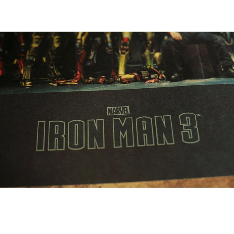 1 шт. фильм Marvel плакат Железный человек #2 #3 # крафт бумага Ретро домашняя спальня