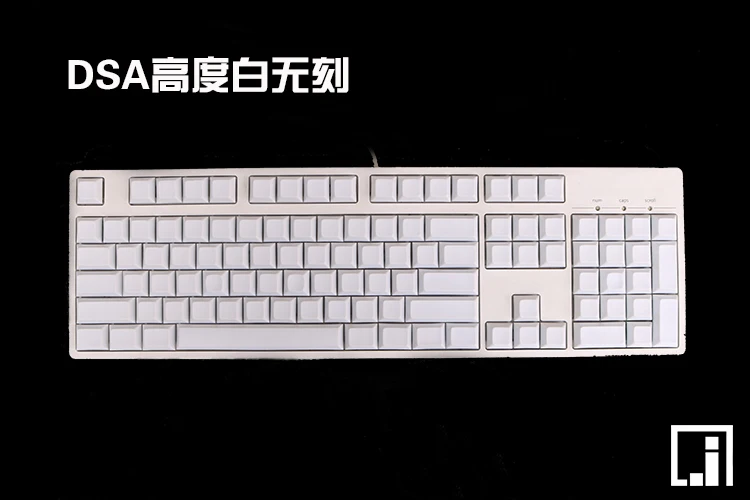 DSA PBT keycap Белый Серый Ретро пустой механическая клавиатура 108 покер|mechanical