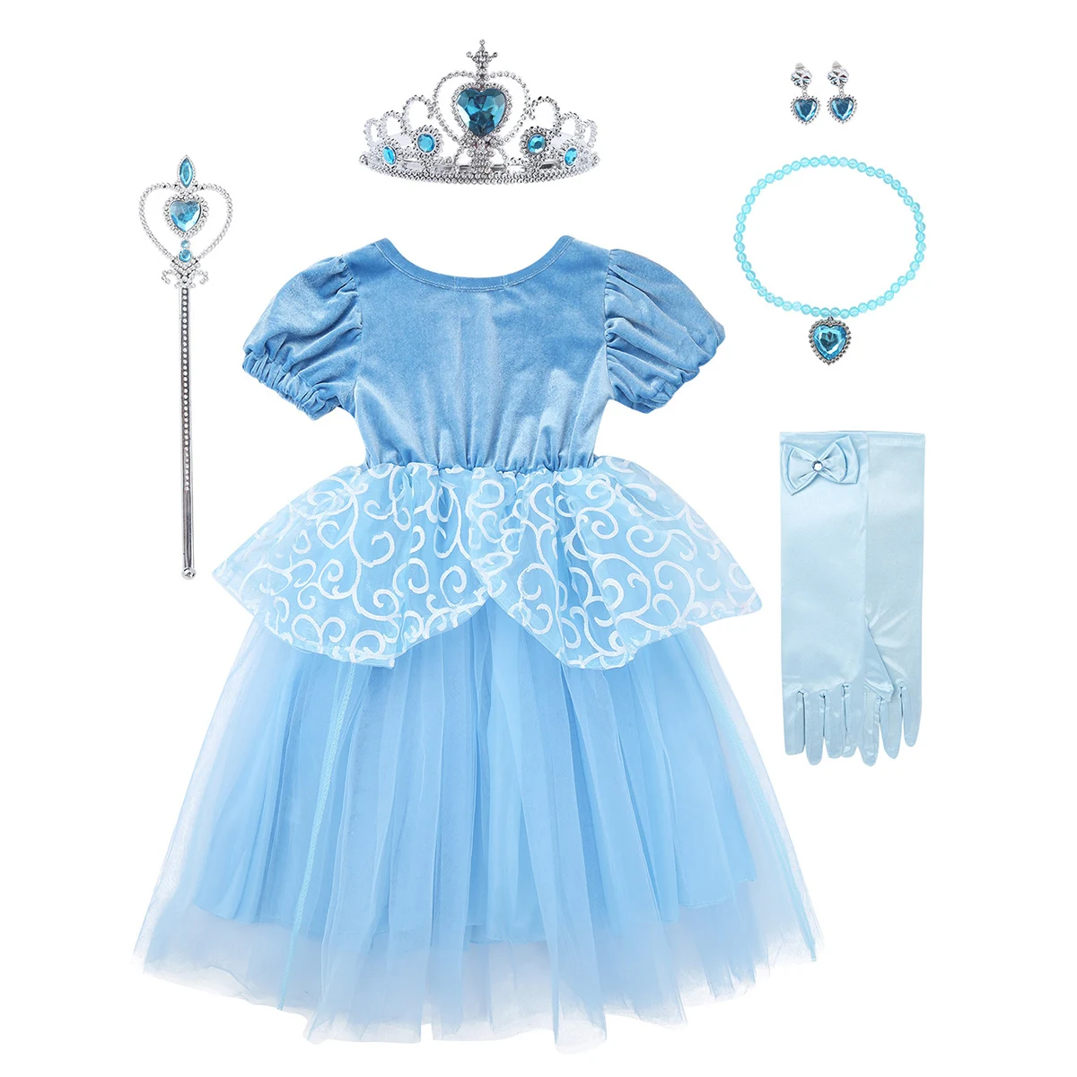 ChicTry/детское сказочное платье для костюмированной вечеринки девочек комплект с