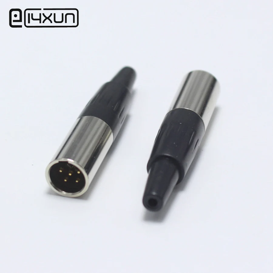 1 шт. мини XLR штекер с хвостом 5 Pin маленький P Аудио Микрофон Разъем сварной