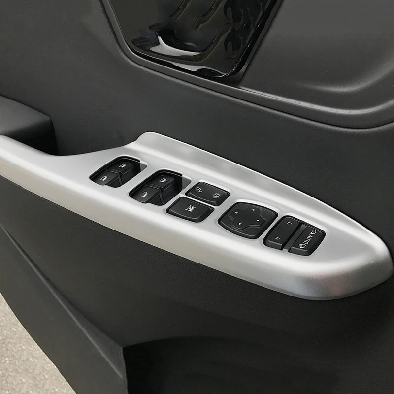 Car Interior Door Armrest Panel Window Switch Lift Buttons Cover Trim Sticker For Hyundai Kona Encino 2017 2018 Accessories | Автомобили и